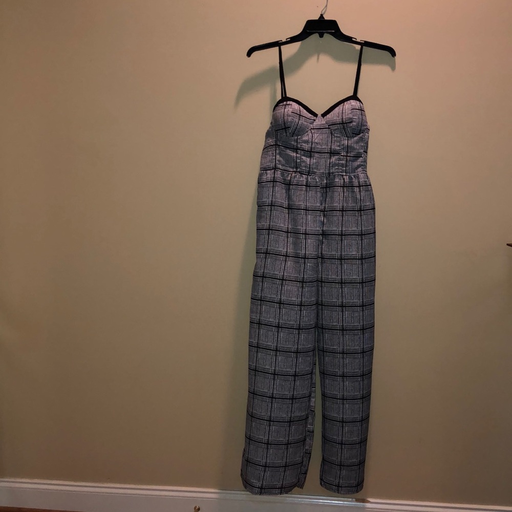 Plaid Jumpsuit